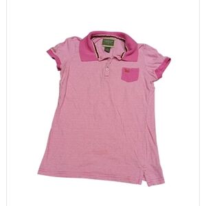 Y2k U.S AssN Polo Pink Polo Shirt Sz S